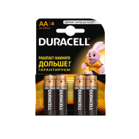 (4ც)ელემენტი Duracell Basic AA Alkaline