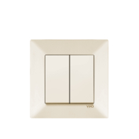 VIKO MERIDIAN - 2 gang One way Switch