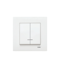 VIKO Karre - 2 gang One way Switch Illuminated