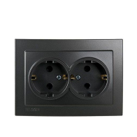 NILSON Two-Gang Earthed Socket