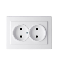 NILSON Two-Gang Socket-W