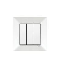 VIKO MERIDIAN - 3 gang One way Switch
