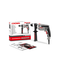(750W) ელ. ბურღი დარტყმითი CROWN CT10129C