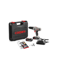 (18V) ბურღი-ხრახნდამჭერი აკუმულატორით CROWN CT21056L