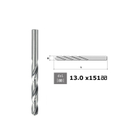 ლითონის ბურღი HSS 13.0 x 151 მმ