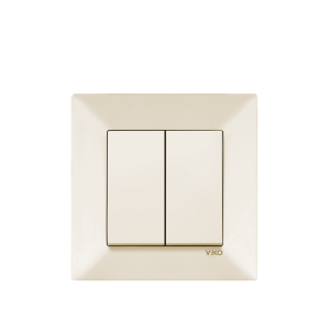 VIKO MERIDIAN - 2 gang One way Switch