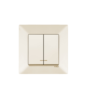 VIKO MERIDIAN - 2 gang One way Switch Illuminated