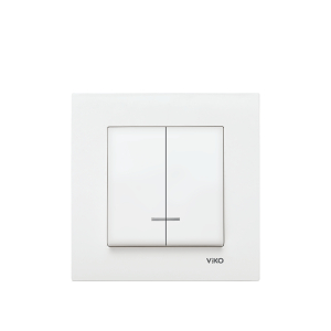 VIKO Karre - 2 gang One way Switch Illuminated