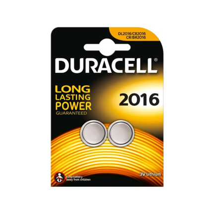 (2ც)3V CR2016 ელემენტი Duracell Lithium