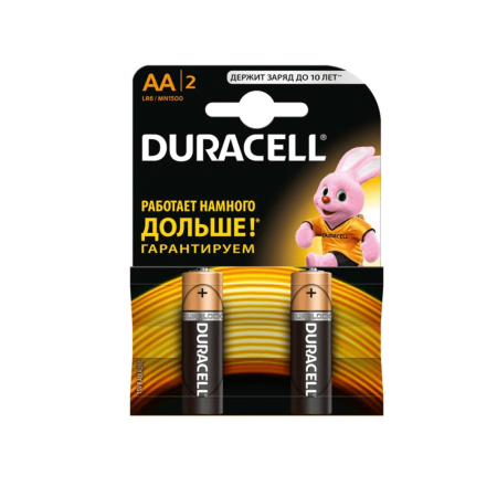 (2ც)AA ელემენტი Duracell Basic Alkaline