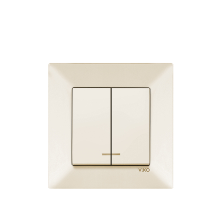 VIKO MERIDIAN - 2 gang One way Switch Illuminated
