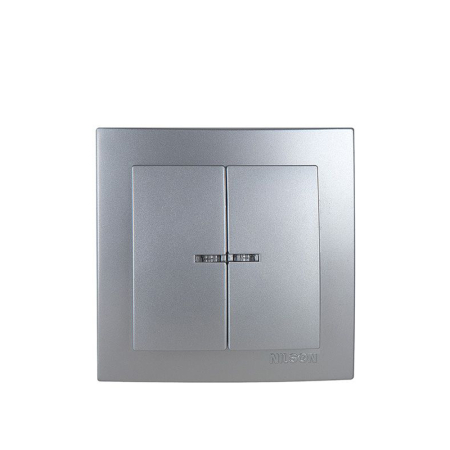 NILSON Illuminated One Way Double Switch-S