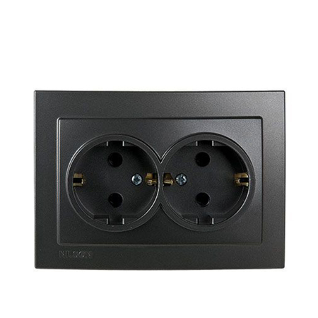 NILSON Two-Gang Earthed Socket