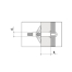 (M4x25მმ) დუბელი Wkret-met MOL-04025